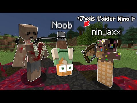 I troll a Noob with Parasites on Minecraft..