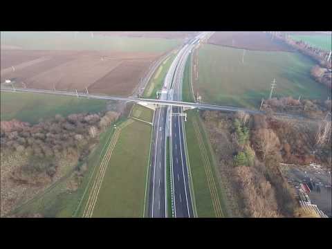 Dálnice D1 Přerov - Lipník nad Bečvou, celý úsek (17.12.2019 Provoz)