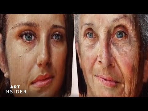 Artists Paints Lifelike Portraits That Age Under Your Eyes