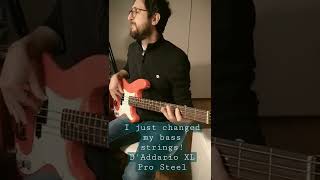 Video thumbnail for I just changed my bass strings - D'Addario pro steel by Gabebass in the music wonderland