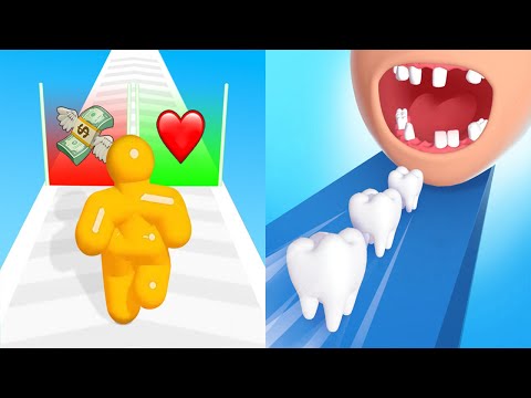 Tall Man Run VS Smile Rush Android iOS Gameplay #2