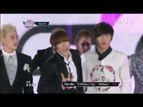 유키스_ Stop girl (Stop girl by U-KISS @Global Mcountdown 2012.10.11)
