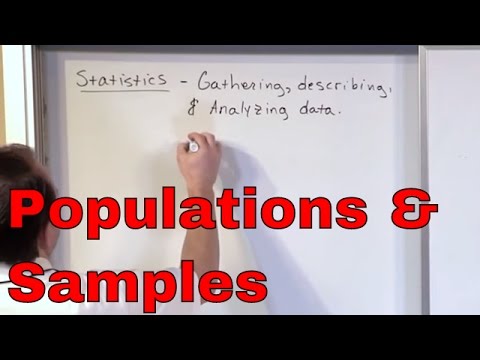 Lesson 2 - What is a Population in Statistics?  Online Statistics Course