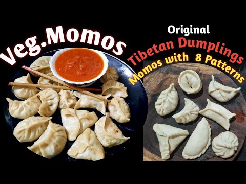 Veg.Momos/Veg.Dumplings/Tibetan Veg.Momo/different types of Momos patterns