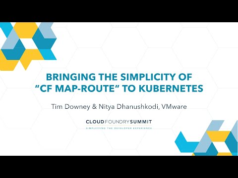 Bringing the Simplicity of "cf map-route" to Kubernetes - Tim Downey & Nitya Dhanushkodi, VMware