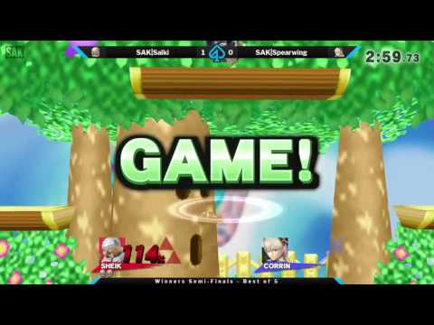 Gambit: Street Fight Winners Semis - SAK|Saiki (Sheik) vs SAK|Spearwing (Corrin)