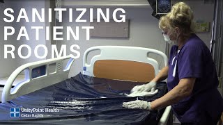 Sanitizing patient rooms at UnityPoint Health - St. Luke