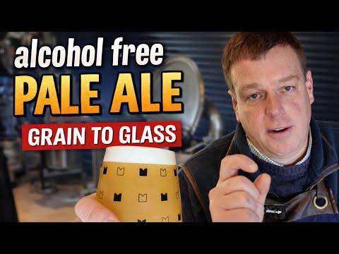 How to Brew an Alcohol Free Pale Ale (Grain to Glass Homebrew!) nitro pour froth, and beer safety.