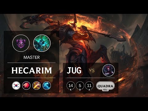 Hecarim Jungle vs Elise - KR Master Patch 9.22