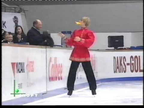 Evgeni Plushenko 1999 NHK Trophy   EX Russian Country  Dance + Crazy Bird + finale