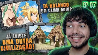 (ELE ACHOU OUTRO ''GÊNIO''!) REACT DOCTOR STONE EPISÓDIO 07