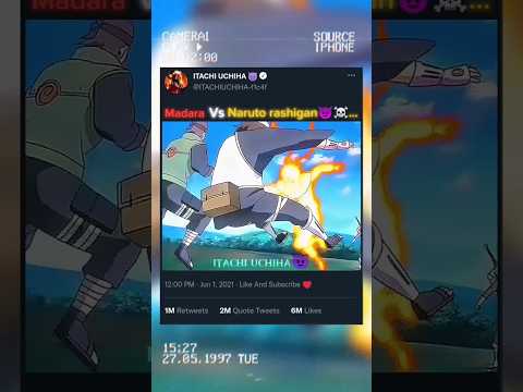 Madara Vs Naruto Rashigan😈👹⚡🔥 || Fight || #anime #naruto #madara #narutoshippuden #uchiha