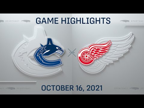 NHL Highlights | Canucks vs. Red Wings - Oct. 16, 2021