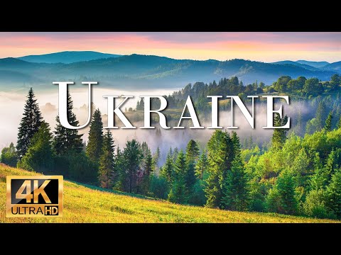 FLYING OVER UKRAINE (4K UHD) Amazing Beautiful Nature Scenery with Relaxing Music | 4K ULTRA HD