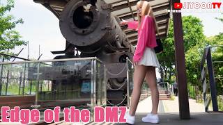 My Visit to the Edge of the DMZ ☀️ | Summer Look! Pink Crop Top & White Pleated Mini Skirt w Nylons💕