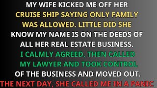 MY WIFE KICKED ME OUT OF HER REAL ESTATE COMPANY, BUT I HAD A SECRET ACE UP MY SLEEVE