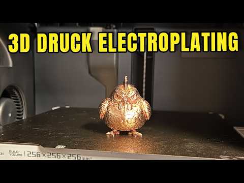 3D Drucke PLA oder PETG in Kupfer umwandeln mit Electroplating