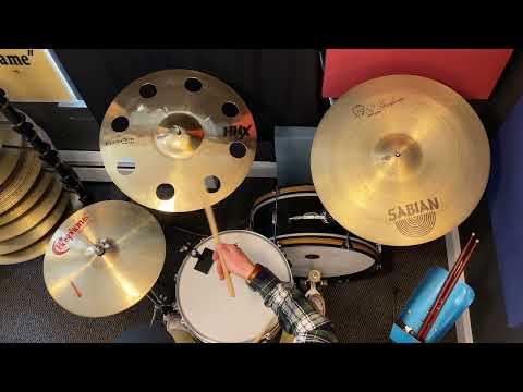 USED Sabian 18" HHX Evolution O-Zone Crash Cymbal 1255g