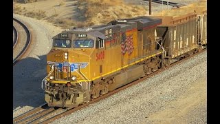 preview picture of video 'Union Pacific Train Action at West Colton 11/10/14'