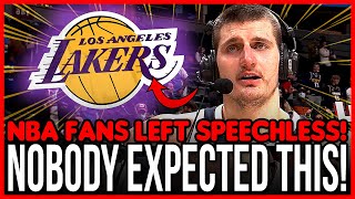 SHOCKING REVELATION! LOOK WHAT NIKOLA JOKIC THINKS ABOUT THE LAKERS! UNEXPECTED! TODAY'S LAKERS NEWS