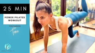 25 MIN Power Pilates Workout | Full Body | Intermediate | No Equipment