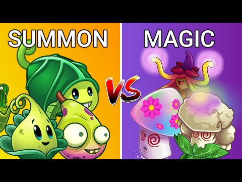 Plants vs Zombies 2 MAGIC vs SUMMON   Which Team Plant Is Best Plant vs Plant PvZ 2