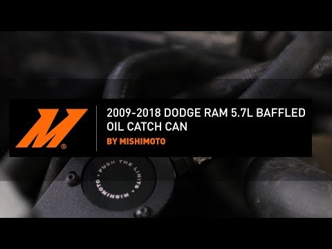 2009-2018 Dodge Ram 5.7L Baffled Oil Catch Can Installation Guide By Mishimoto