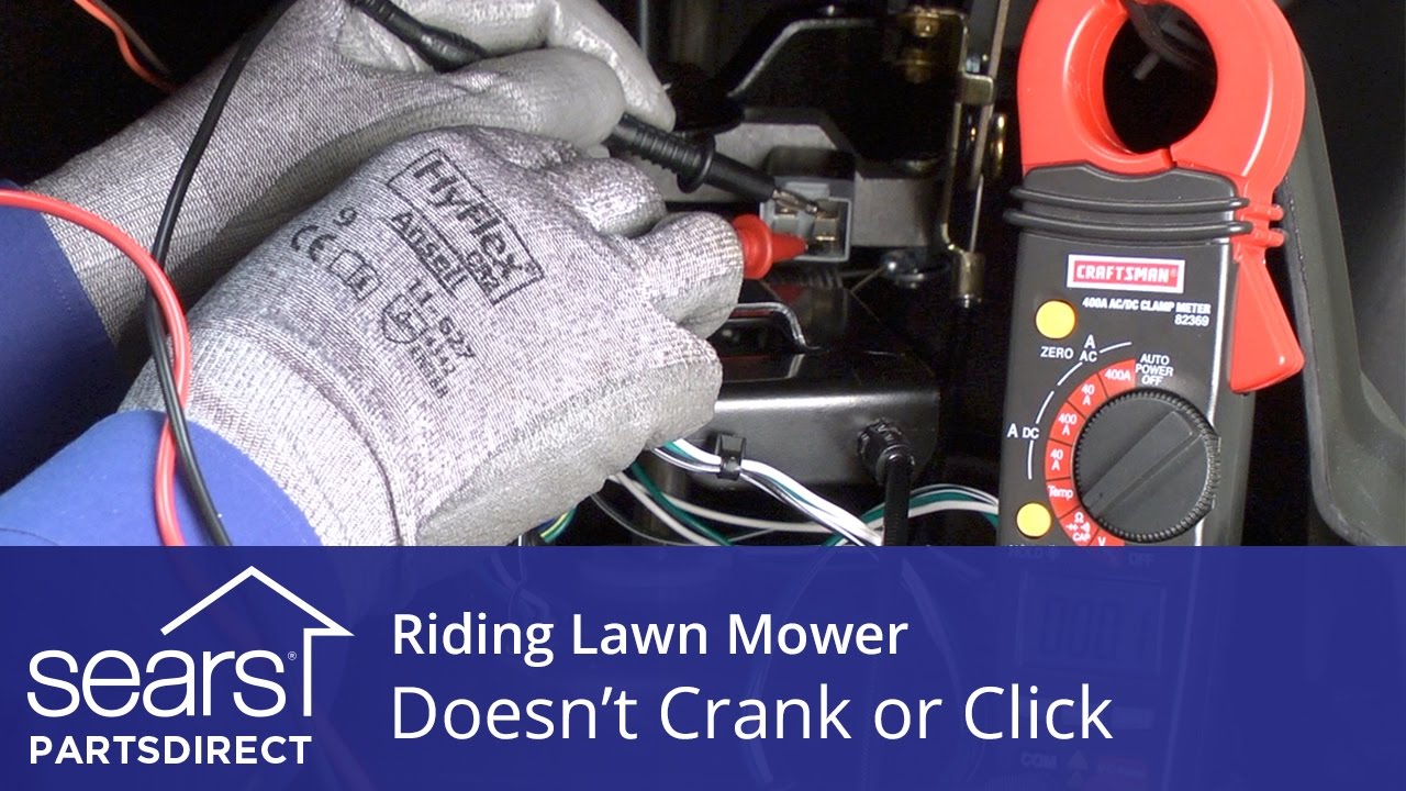 Watch video Riding Lawn Mower Doesn’t Crank or Click Now Riding Lawn Mower Doesn’t Crank or Click
