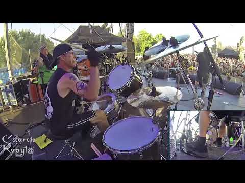 Tommy Buckley CROWBAR@The Cemetery Angels Czarcie Kopyto drum cam 26.06.2019 Kraków Poland