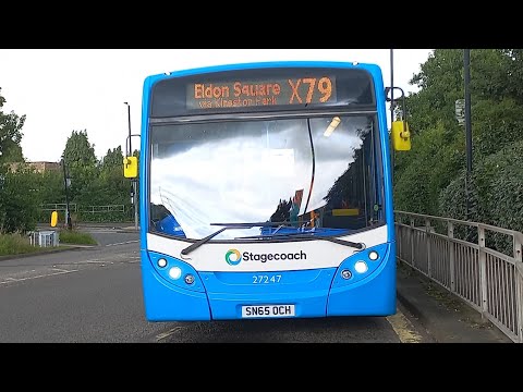 *INCREDIBLY RATTILY* Stagecoach Northeast 27247/SN65 OCH X79 To Newcastle