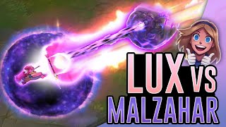 Lux vs Malzahar Laser on Laser Action!