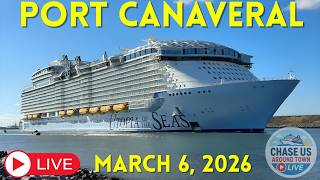 LIVE: Watching the Cruise Ships Leaving Port Canaveral LIVE! (March 6, 2026)