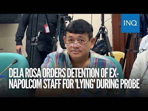 Dela Rosa orders detention of ex-Napolcom staff for 'lying' during probe