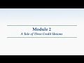 CDFI - 2.  A Tale of Three Credit Union