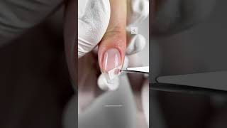 We tried to repair the split nail with a napkin and bottle gel😊#manicure #nails #manicuretips