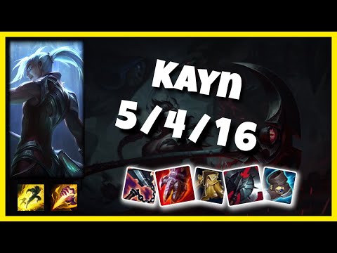 Kayn vs Nidalee KOREAN Challenger JUNGLE (5/4/16) - v10.24