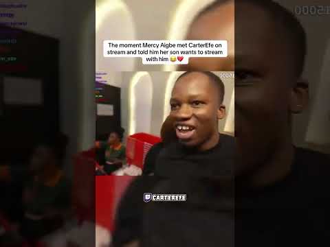 Mercy Aigbe meets Carter on stream tells him her son want to stream with him #carterefe #mercyaigbe