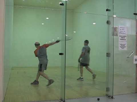Only Court in Iraq - Racquetball - Angel vs Mike 25