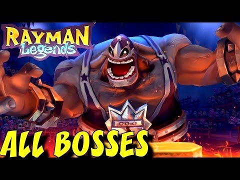 Rayman Origins & Legends - All Bosses  (No Damage)