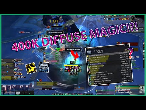 WW MONK DEALS 400K DMG WITH DIFFUSE MAGIC AT DEVOS!!|Daily WoW Highlights #277 |