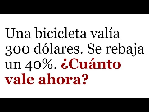PROBLEMA DE PORCENTAJES. Disminución Porcentual. Matemáticas Básicas