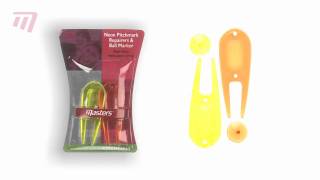 Masters Neon Pitchfork and Ball Marker Pack of 2