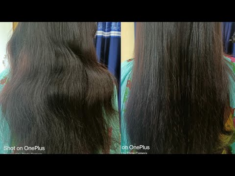 How  hair spa with straightening is done in my parlour