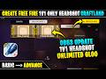 Create Free Fire 1v1 Only Headshot Craftland Map OB53 Update Create Unlimited Gloo Wall Craftland