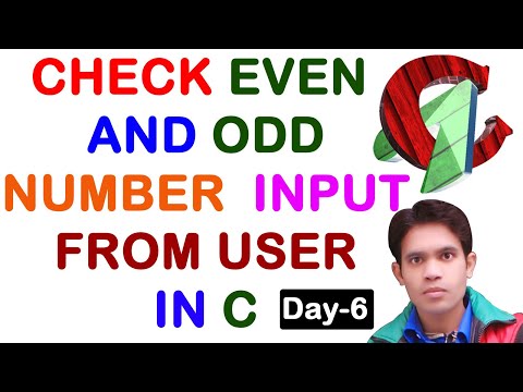 Check even and odd number in c