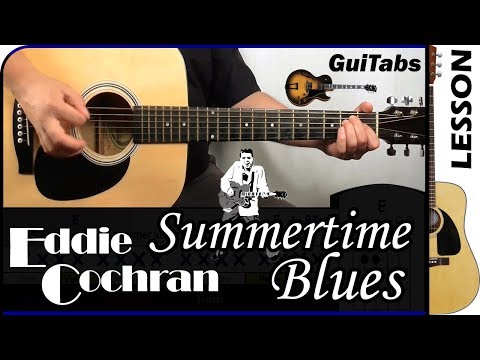 How to play SUMMERTIME BLUES 🎸 - Eddie Cochran / GUITAR Lesson 🎸 / GuiTabs #133