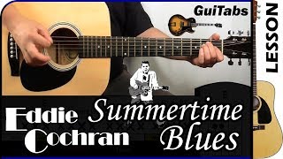 How to play SUMMERTIME BLUES 🎸 - Eddie Cochran / GUITAR Lesson 🎸 / GuiTabs #133