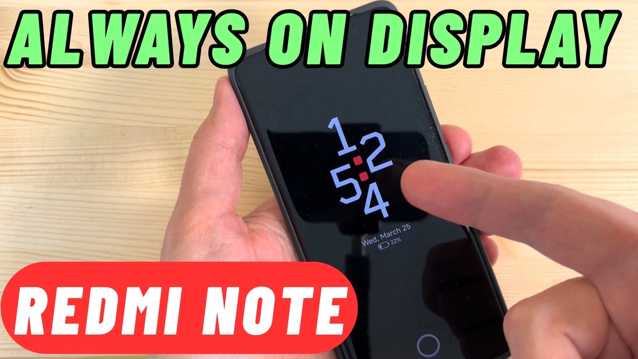📱 Enable Always On Display on Redmi Phones (Step-by-Step Guide)