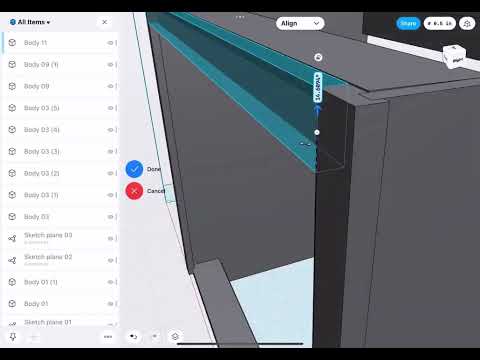 Cabinet design on Shapr3d with IPad Pro part 1
