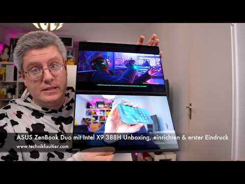 ASUS ZenBook Duo with Intel X9 388H Unboxing, setup & first impressions